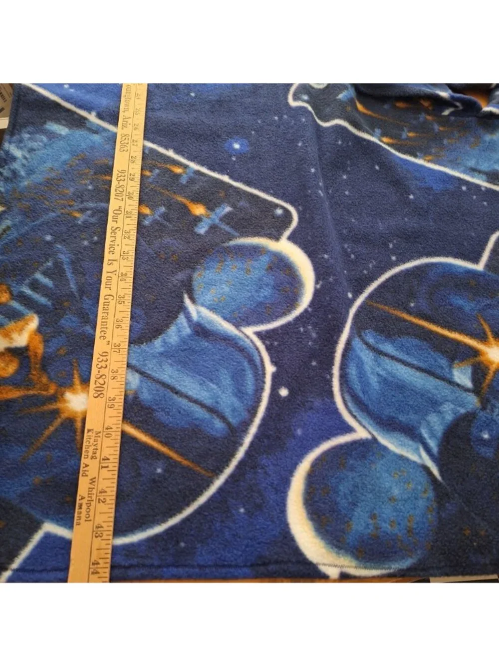 Star Wars Handmade Fleece Poncho Hooded Blue Galaxy Medium Adult Teen - Picture 7 of 10